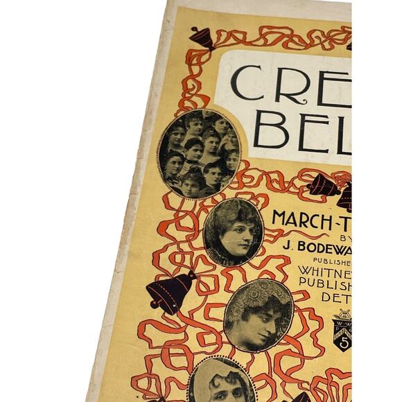 Creole Belles 1901 Sheet Music March Two Step J Bodewalt Lampe - Picture 9 of 10